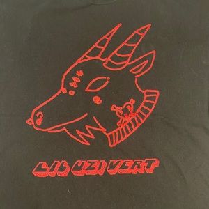 XL lil uzi very t-shirt black